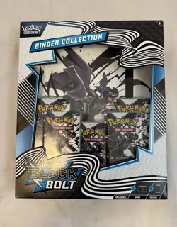 Pokemon Trading Card Game Scarlet & Violet Black Bolt Binder Collection SEALED - Image 1