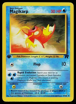 Pokemon Card - Magikarp Team Rocket 47/82 Uncommon 1st Edition - Image 1