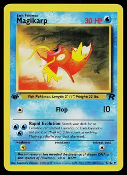 Pokemon Card - Magikarp Team Rocket 47/82 Uncommon 1st Edition - Image 1