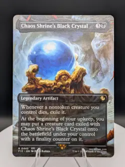 Chaos Shrine's Black Crystal Regular: Final Fantasy Commander MTG (NM) - Image 1