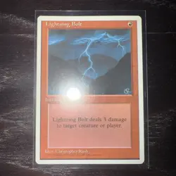 Lightning Bolt - 4th Edition - Lightly Played | MTG - Image 1