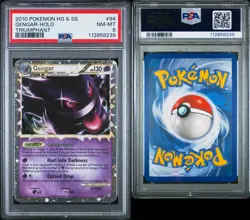 Pokemon Gengar 94/102 Prime Triumphant HeartGold SoulSilver PSA 8 NM-MT - Image 3