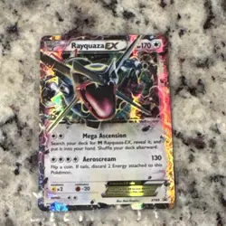 Pokemon Rayquaza EX Full Art Ultra Rare Holo Basic Dragon Card 170 HP XY69 - Image 1