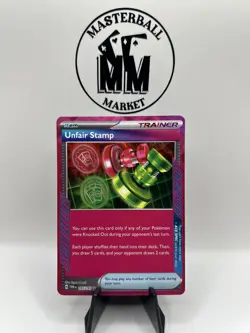 Pokemon TCG Unfair Stamp 165/167 ACE SPEC Rare S&V Twilight Masquerade NM/M - Image 1