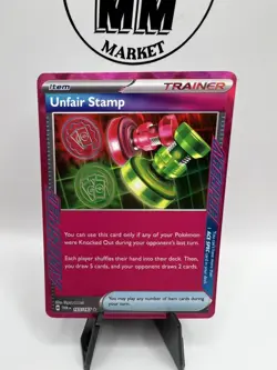 Pokemon TCG Unfair Stamp 165/167 ACE SPEC Rare S&V Twilight Masquerade NM/M - Image 2