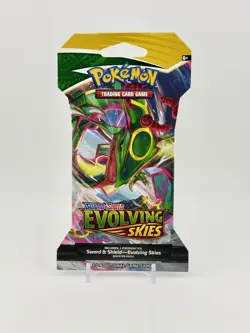 2021 Pokemon Evolving Skies Sleeved Blister Pack Factory Sealed Rayquaza Art - Image 1