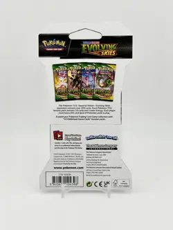 2021 Pokemon Evolving Skies Sleeved Blister Pack Factory Sealed Rayquaza Art - Image 2