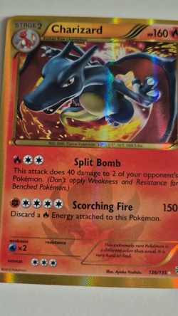 Charizard 136/135 Plasma Storm Holo Secret Rare Pokemon TCG NM - Image 2