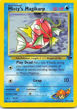 Misty's Magikarp 88/132 Gym Challenge Common LP Pokemon TCG - Image 1