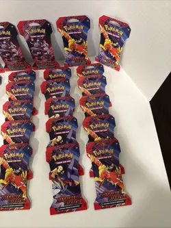 Pokemon Scarlet And Violet Destined Rivals Sleeved Booster Packs Lot Of 25 - Image 4