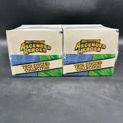 Lot of (2) Pokemon TCG Ascended Heroes Tech Sticker Collection Display Boxes - Image 1