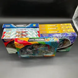 Lot of (9) Pokemon Assorted V Boxes Alakazam Orbeetle Pika Calyrex Eevee Premium - Image 2