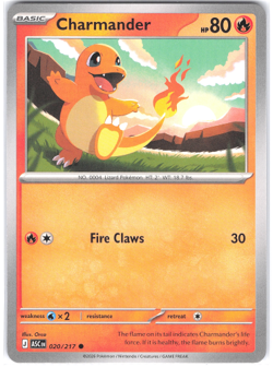 Charmander 020/217 Ascended Heroes NM Pokemon TCG - Image 1