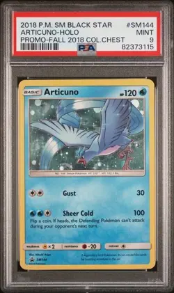 Articuno SM144 PSA 9 Holo Pokemon Fall Collector Chest Promo - Image 1