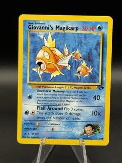 Giovanni’s Magikarp 73/132 Pokemon Gym Challenge Unlimited Common Lightly Played - Image 1