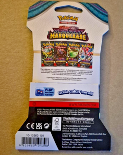 Pokemon TCG Twilight Masquerade Sleeved Booster Pack - Image 2