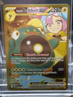 Ionos Bellibolt EX 188/159 Gold Hyper Rare - Journey Together Pokemon TCG 2025 - Image 1