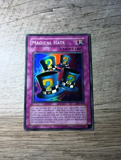 Authentic Yu-Gi-Oh! TCG Magical Hats PSV-033 Unlimited Super Rare - Image 1