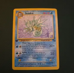 Pokemon TCG Seadra Fossil, 1st Edition Uncommon Card 42/62 - Image 1