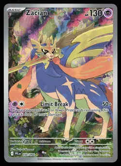 Zacian 100/094 Holo Illustration Rare Phantasmal Flames Pokemon Card - Image 1