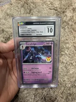 Pokemon TCG CGC 10 Ceruledge 040/091 Holo Pokemon Day Promo Card 2024 - Image 1