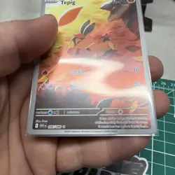 Pokemon TCG Tepig Card Scarlet Violet White Flare 096/086 Near Mint - Image 3