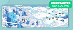 New Adventure Time Card Wars 2025 Kickstarter Ice King Kingdom Playmat Play Mat - Image 2