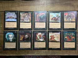Magic The Gathering Lot Alliances Black LP X10 Cards - Image 1
