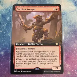 Sardian Avenger (REGULAR) x1 - MTG The Brothers' War Commander BRC #43 - Image 1