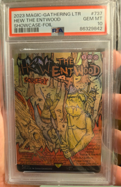 2023 Magic The Gathering LTR Showcase Foil #737 Hew The Entwood 10 LOW POP - Image 1