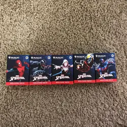 SDCC 2025 Magic The Gathering MTG Spider-Man Complete Welcome Deck Set Of 5! NEW - Image 1