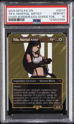 2025 MTG FINAL FANTASY COMMANDER #0214 TIFA, MARTIAL ARTIST PSA 10 - Image 1