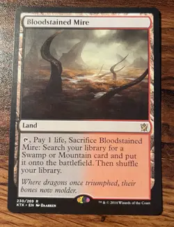 1X MTG Bloodstained Mire KTK Khans of Tarkir NM X1 - Image 1