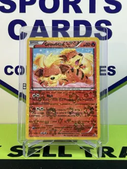 Growlithe Pokemon RC4/RC25 Legendary Treasures “Radiant Collection” Holo - Image 1
