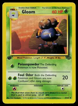 Pokemon Card Gloom 37/64 Jungle 1st Edition - Image 1