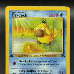 1999 Pokemon Fossil - 1st Edition - Psyduck 53/62 - Ungraded - Image 2