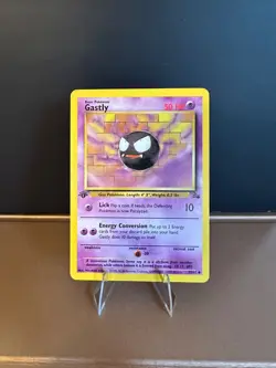 1st Edition Gastly 33/62 Pokemon TCG WOTC Base Set Fossil MINT NM - Image 1