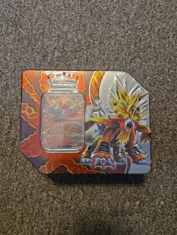 Pokemon Paradox Destinies Tin Gouging Fire ex Tin w/ 5 Booster Packs New Sealed - Image 1