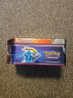 Pokemon Paradox Destinies Tin Gouging Fire ex Tin w/ 5 Booster Packs New Sealed - Image 2
