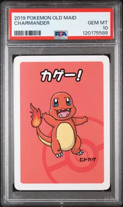 2019 POKEMON OLD MAID CHARMANDER PSA 10 - Image 1