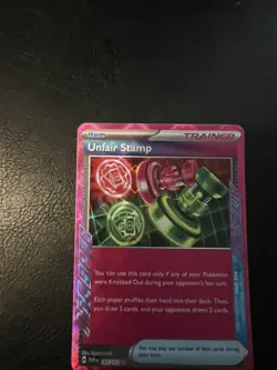 Pokemon TCG Unfair Stamp Scarlet & Violet-Twilight Masquerade 165/167 Holo... - Image 5