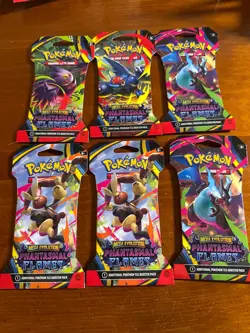 Pokemon TCG: Phantasmal Flame Blister Pack - Sealed - Lot Of 6 - Image 1