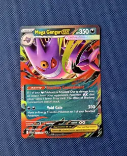 Mega Gengar ex 056/094 Holo Double Rare Pokemon TCG ME Phantasmal Flames ENG NM - Image 1