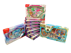 Lot of (9) Pokemon Assorted EX Boxes Mimikyu Iron Valiant Palafin Lucario VSTAR - Image 1