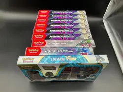 Lot of (9) Pokemon Assorted EX Boxes Mimikyu Iron Valiant Palafin Lucario VSTAR - Image 2
