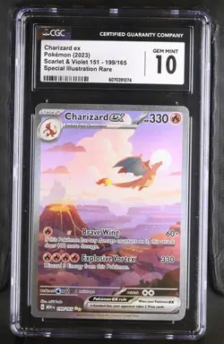 Charizard *CGC 10* Special Illustration Rare *Scarlet & Violet 151* #199*Pokemon - Image 1