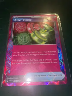 Pokemon TCG Unfair Stamp Scarlet & Violet-Twilight Masquerade 165/167 Holo... - Image 1