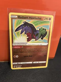 Pokemon TCG Radiant Hawlucha Radiant Rare Astral Radiance 081/189 - Image 1