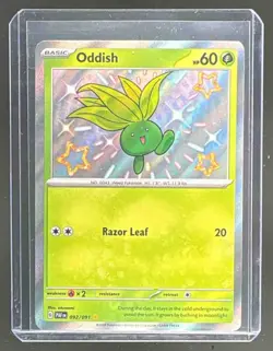 Oddish 2024 Pokemon Scarlet Violet Paldean Fates #92 - Image 1