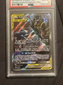 2019 POKEMON SM BLACK STAR PROMO #SM193 FULL ART/GARCHOMP & GIRATINA PSA 10 - Image 2